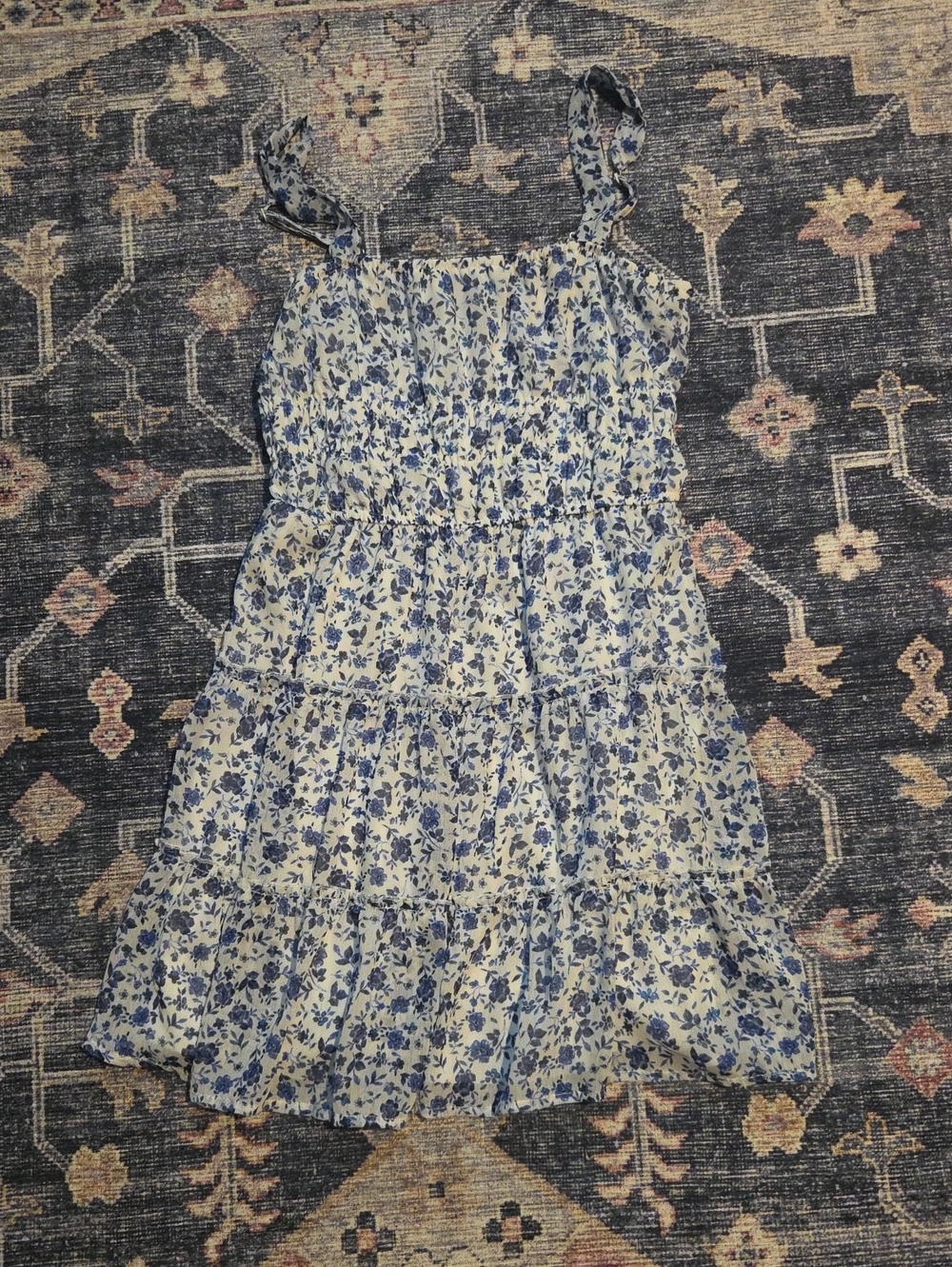 Francesca's Blue Floral Dress